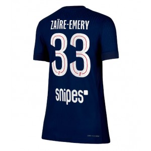 Fotbalové Dres Paris Saint-Germain Warren Zaire-Emery #33 Dámské Domácí Oblečení 2025-26 Krátký Rukáv